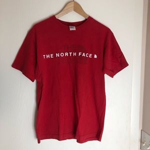 The North Face Red Short Sleeve Logo T-Shirt